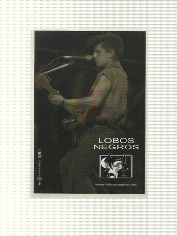 Postal: Banda Lobos Negros - Luis Martin Gil, tocando la guitarra