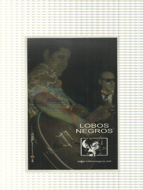 Postal: Lobos Negros en un concierto