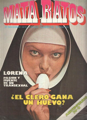 Ibero Mundial: MATA RATOS, II Epoca: Numero 32: El Clero gana un Huevo (27 Noviembre 1976)
