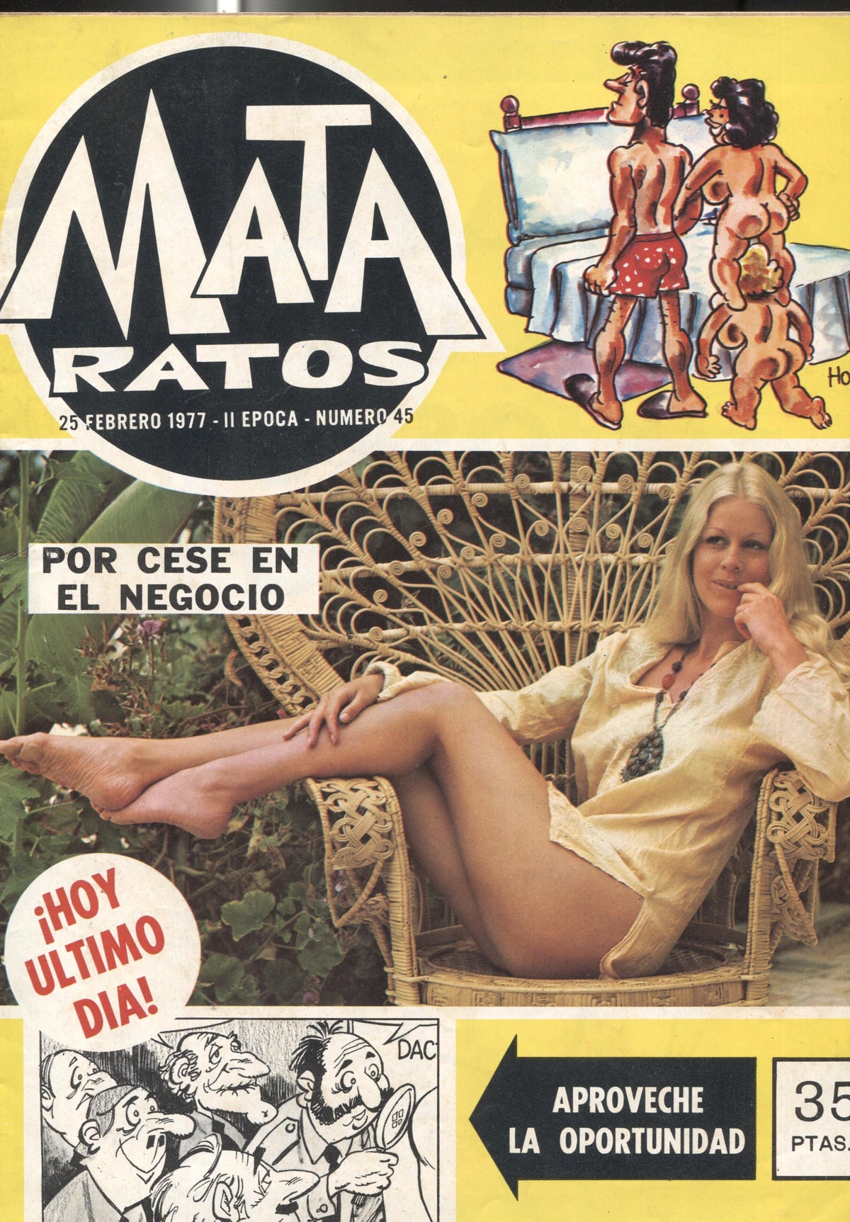 Ibero Mundial: MATA RATOS, II Epoca: Numero 45: final de la publicacion (25 Febrero 1977)