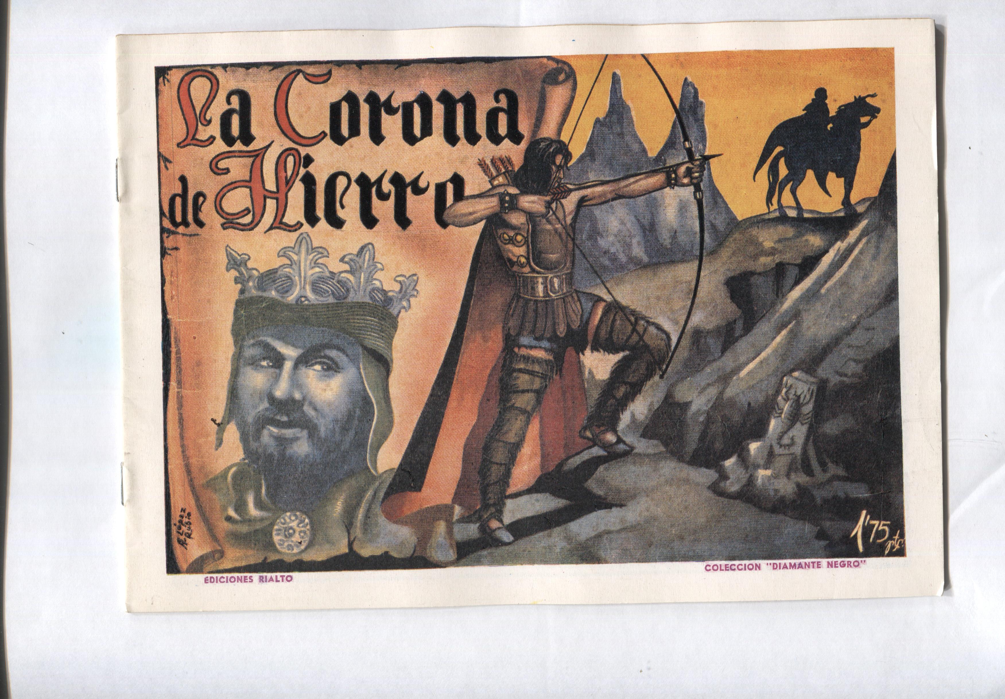 Facsimil: La corona de Hierro (coleccion diamante negro) (dibujos de Lopez Rubio)