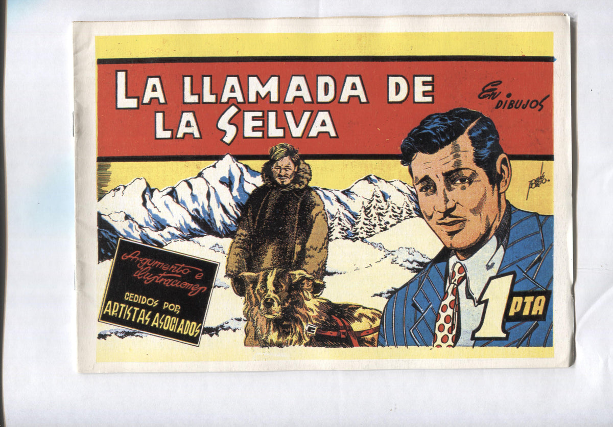 Facsimil: La llamada de la selva (cubierta de Tomas Porto, dibujos de Salvador Mestre)