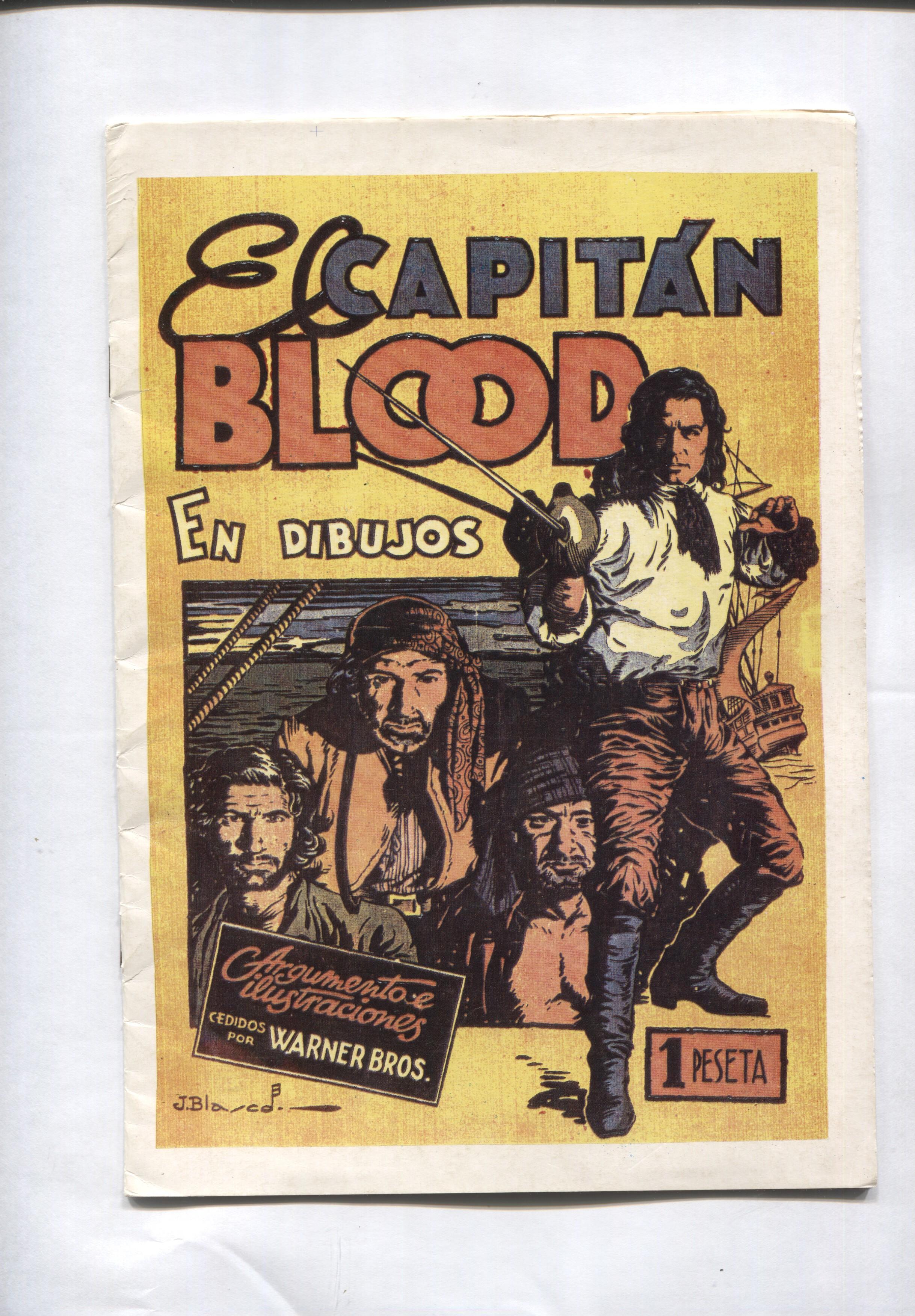 Facsimil: El Capitan Blood en dibujos (cubierta de Jesus Blasco, dibujos de J.M.Torrent