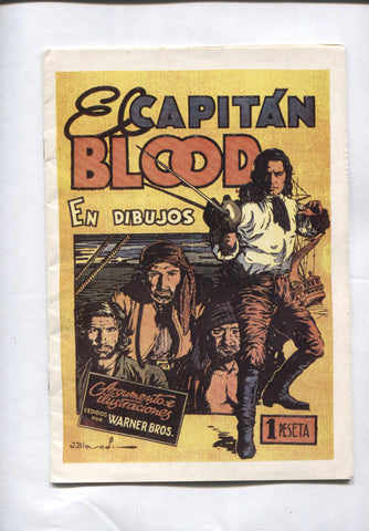 Facsimil: El Capitan Blood en dibujos (cubierta de Jesus Blasco, dibujos de J.M.Torrent