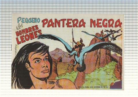 Facsimil: Pequeño Pantera Negra, numero 127: Los hombres leones