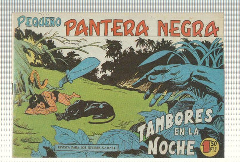 Facsimil: Pequeño Pantera Negra, numero 133: Tambores en la noche