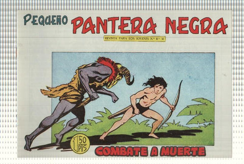 Facsimil: Pequeño Pantera Negra, numero 182: Combate a muerte