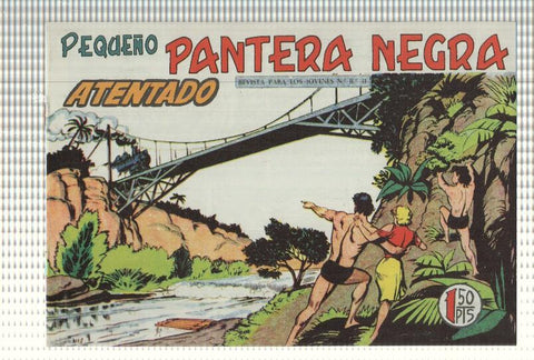 Facsimil: Pequeño Pantera Negra, numero 191: Atentado
