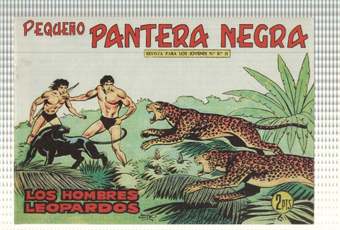 Facsimil: Pequeño Pantera Negra, numero 195: Los hombres leopardos