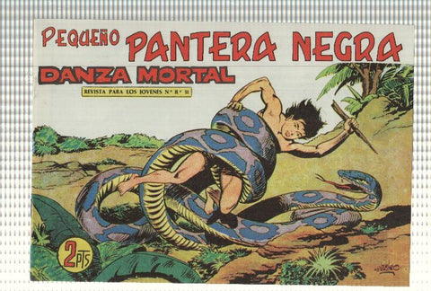 Facsimil: Pequeño Pantera Negra, numero 197: Danza mortal