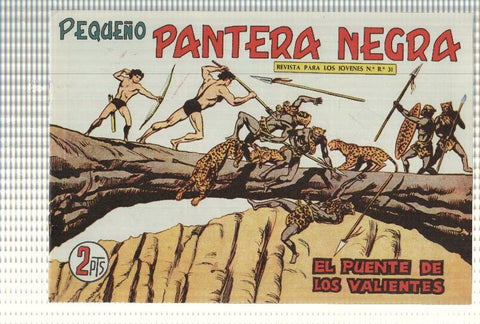 Facsimil: Pequeño Pantera Negra, numero 198: El puente de los valientes