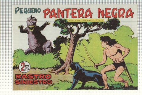 Facsimil: Pequeño Pantera Negra, numero 199: Rastro siniestro