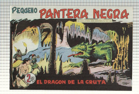 Facsimil: Pequeño Pantera Negra, numero 212: El dragon de la gruta
