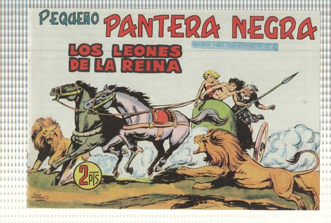 Facsimil: Pequeño Pantera Negra, numero 247: Los leones de la reina