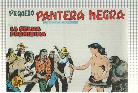 Facsimil: Pequeño Pantera Negra, numero 282: la selva prohibida