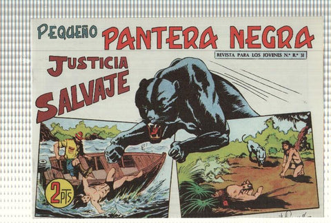 Facsimil: Pequeño Pantera Negra, numero 311: Justicia salvaje