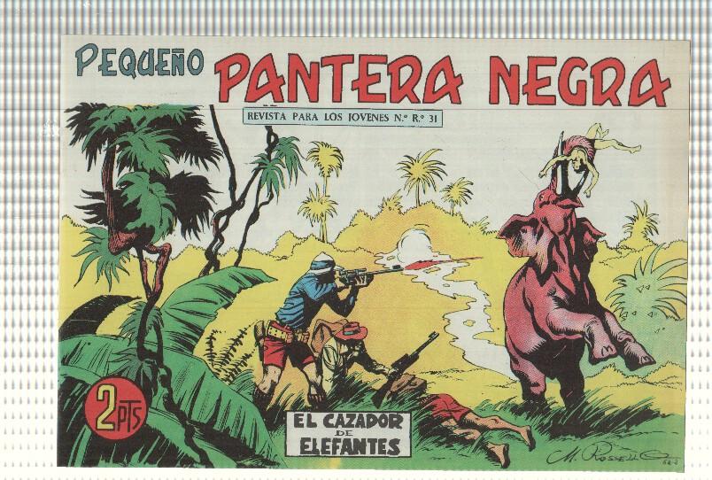 Facsimil: Pequeño Pantera Negra, numero 322: El cazador de elefantes