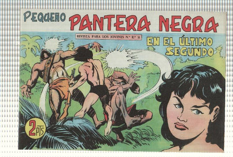 Facsimil: Pequeño Pantera Negra, numero 328: En el ultimo segundo