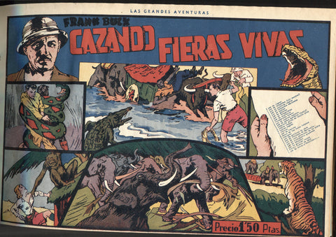 ORIGINAL Hispano Americana: Cazando fieras vivas, tomo con los numeros 1 al 8