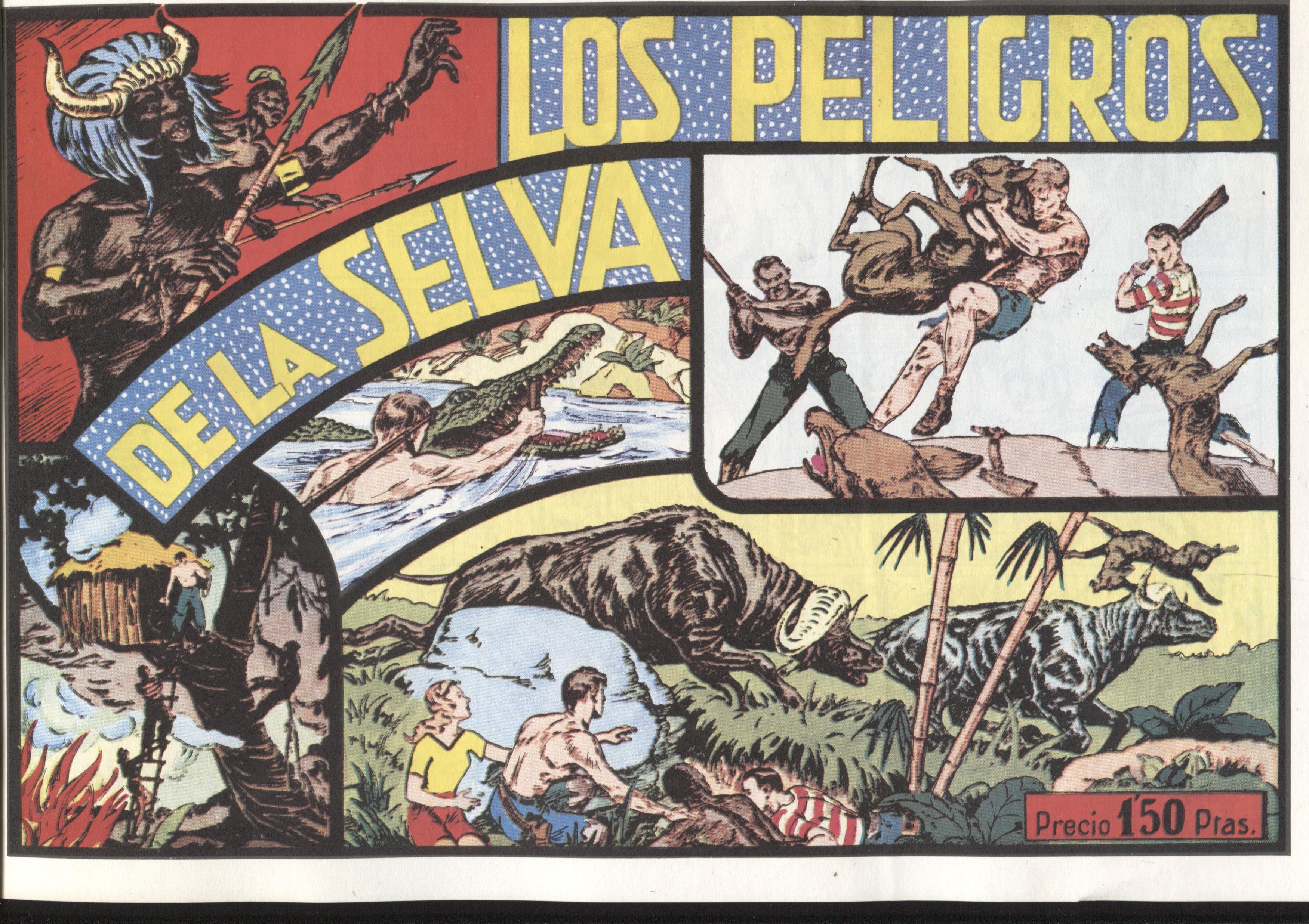 Facsimil: Cazando fieras vivas numero 4: Los peligros de la selva
