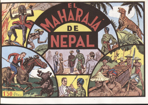 Facsimil: Cazando fieras vivas numero 5: El maharaja de Nepal