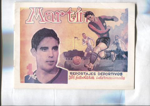 Facsimil: Reportajes deportivos: Marti del F.C.Barcelona (dibujos de Jaime Juez)