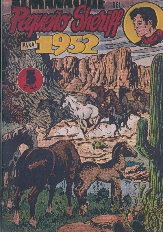 Facsimil: El Pequeño Sheriff almanaque para 1952: La mascara de Prairie Town
