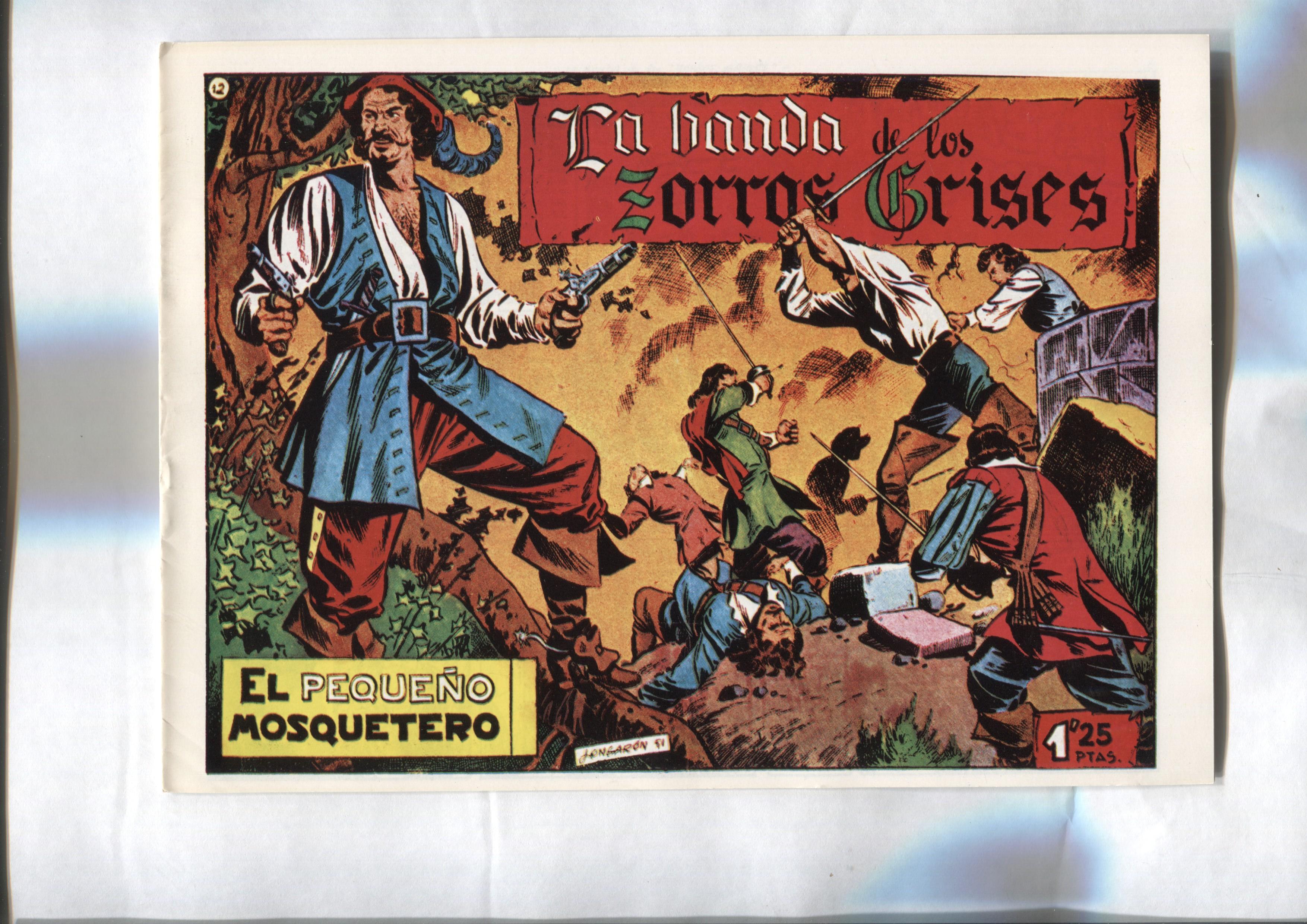 Facsimil: El Pequeño Mosquetero numero 12: La banda de los zorros grises