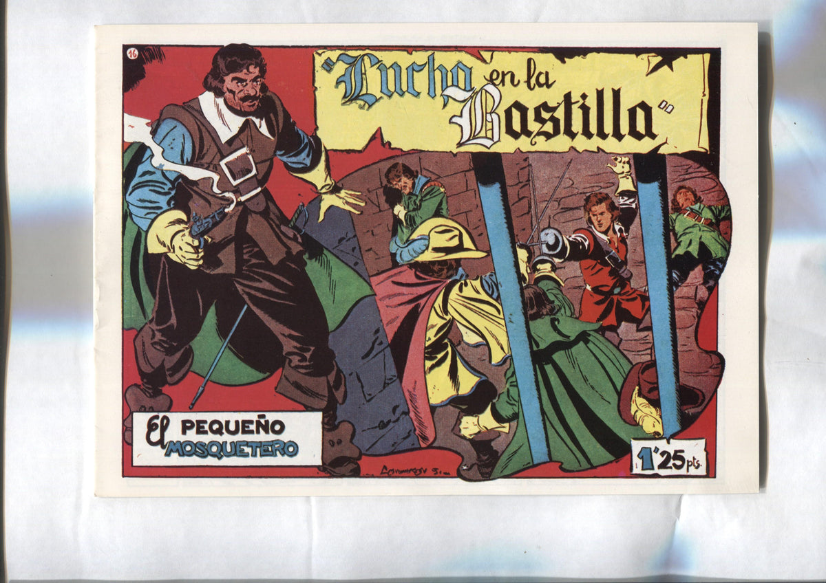 Facsimil: El Pequeño Mosquetero numero 16: Lucha en la bastilla
