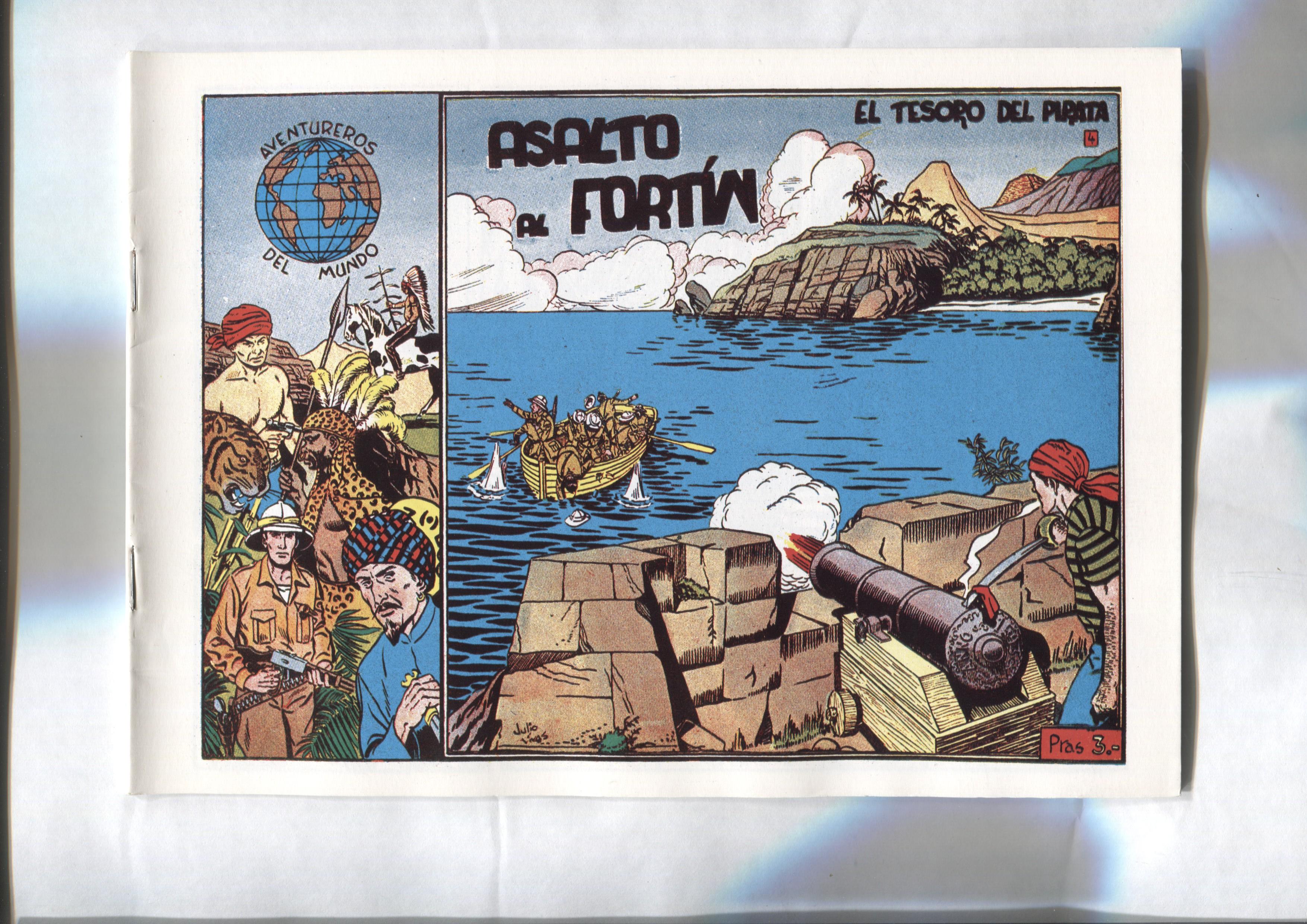 Facsimil: El Aventurero del Mundo numero 4: El tesoro del pirata: Asalto al fortin