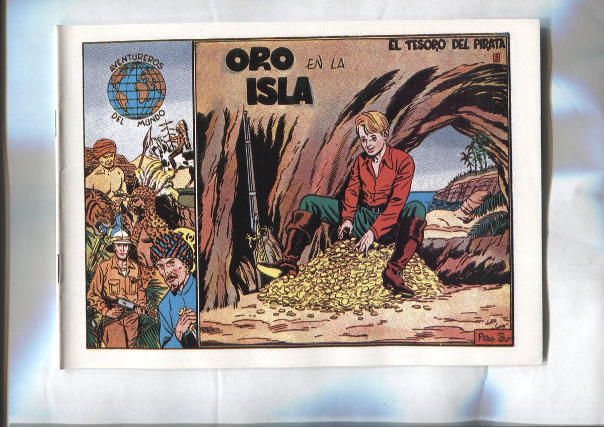 Facsimil: El Aventurero del Mundo numero 3: El tesoro del pirata: Oro en la isla
