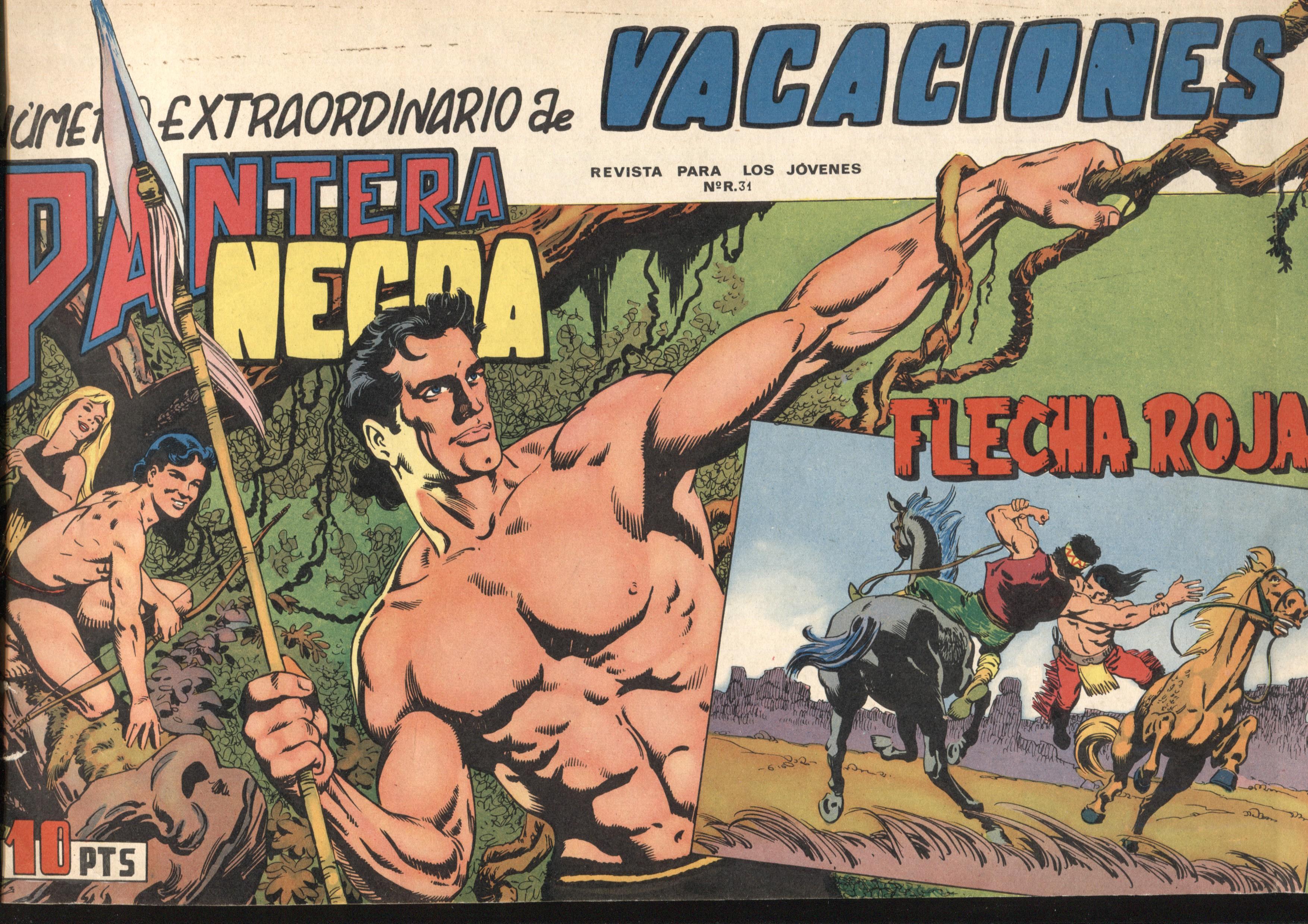 Original de la editorial Maga: Pantera Negra y Flecha Roja extraordinario vacaciones