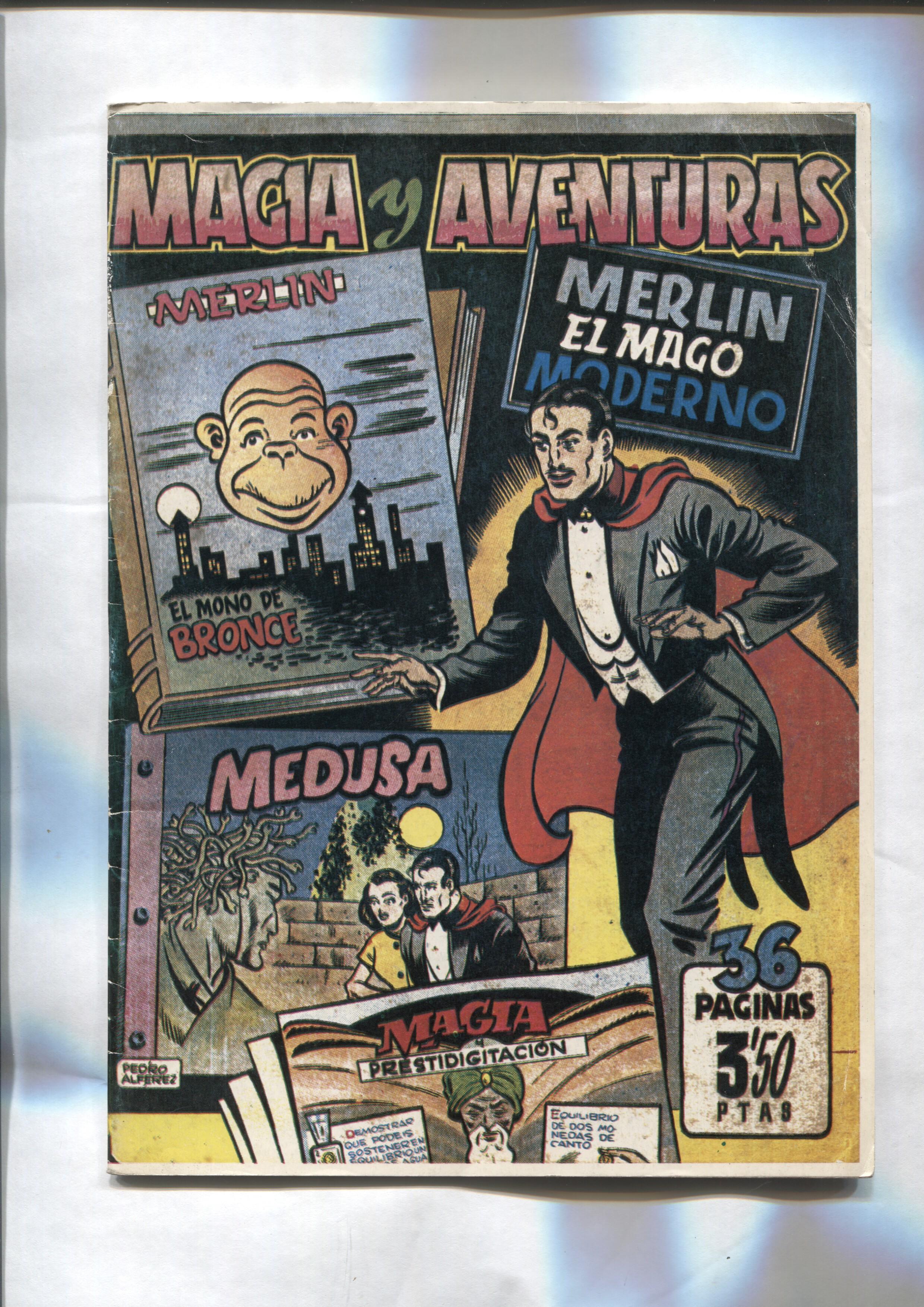 Facsimil: Merlin: El mono de bronce, Medusa y Magia prestidigitacion