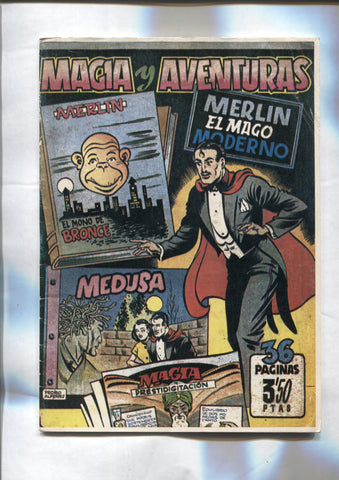 Facsimil: Merlin: El mono de bronce, Medusa y Magia prestidigitacion