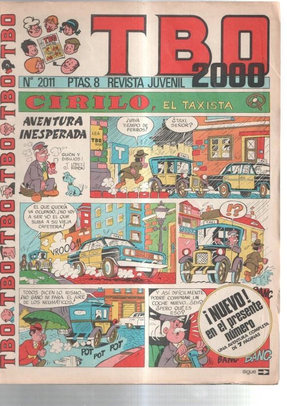 TBO 2000 numero 2011: Cirilo el taxista (numerado 1 en trasera)