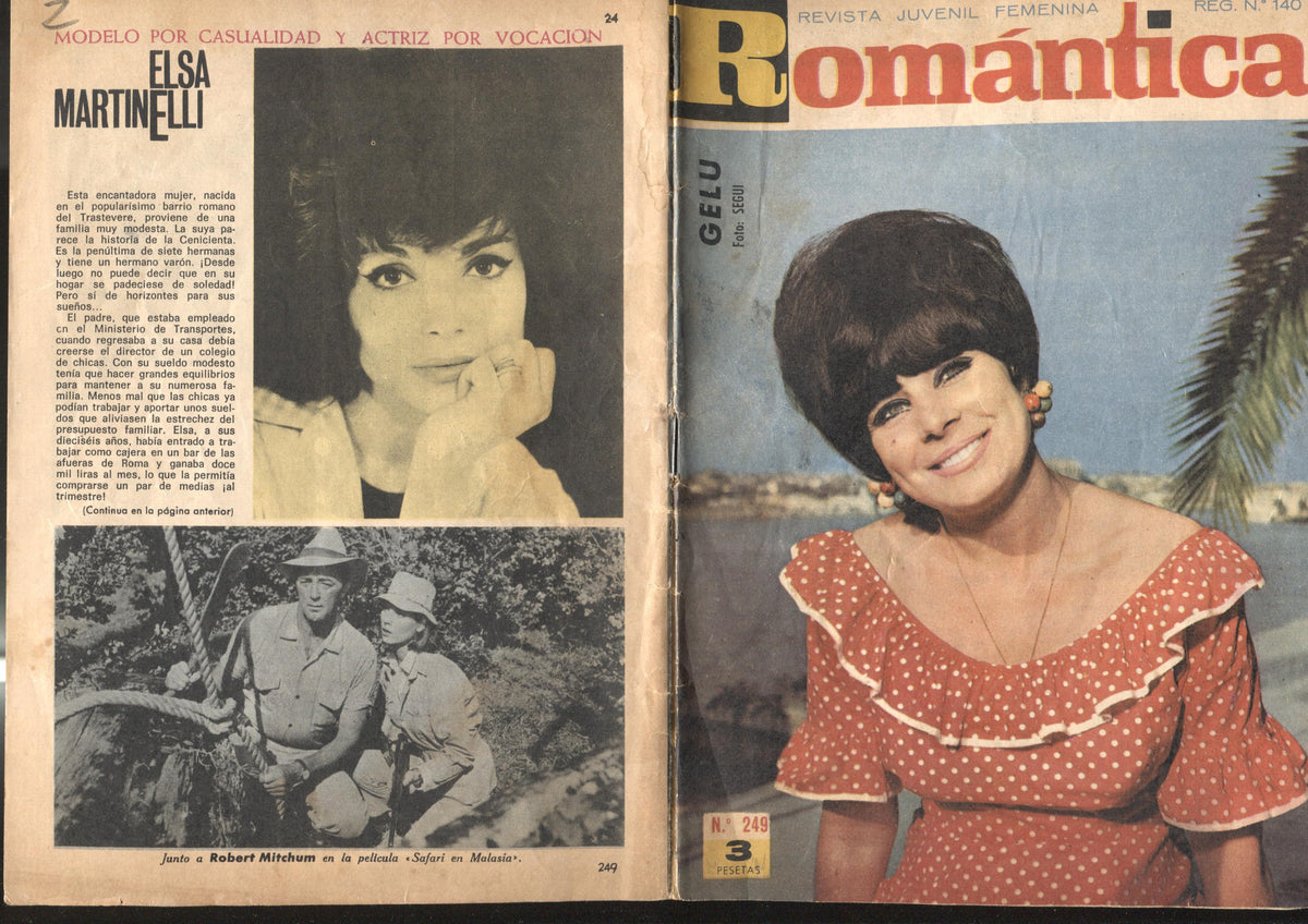 Romantica numero 249: Gelu - Elsa Martinelli (numerada 2 en trasera)