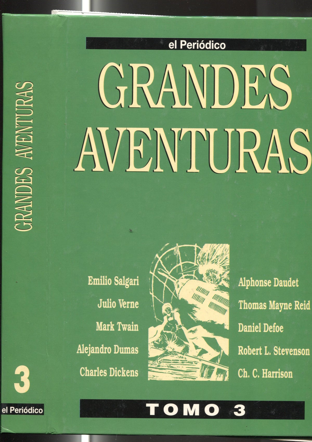 El Periodico: Grandes Aventuras tomo tercero, tapas para encuadernarlo