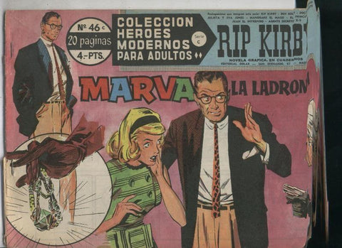 Heroes Modernos serie C: Rip Kirby numero 46 (falta la cubierta trasera)