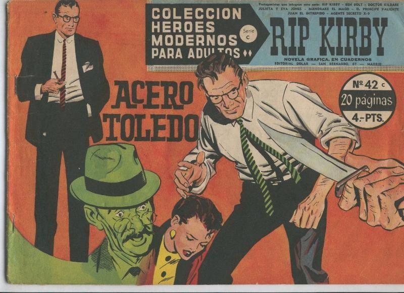 Heroes Modernos serie C: Rip Kirby numero 42: (numerado 2 en la trasera)