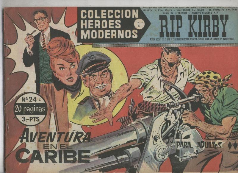 Heroes Modernos serie C: Rip Kirby numero 24 (numerado 3 en la trasera)
