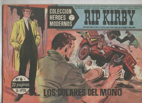 Heroes Modernos serie C: Rip Kirby numero 06 (numerado 2 en trasera)