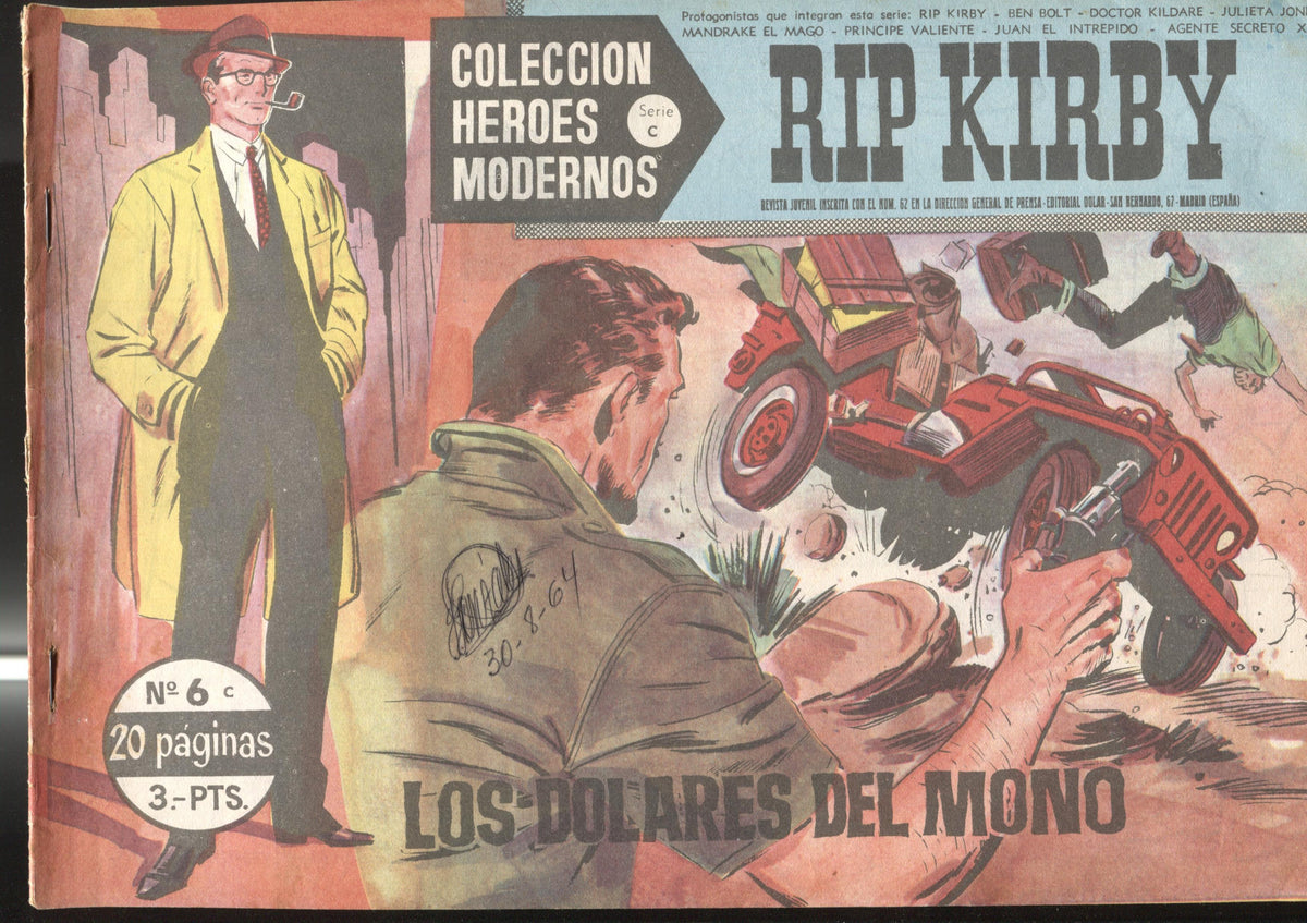 Heroes Modernos serie C: Rip Kirby numero 06 (numerado 3 en trasera)