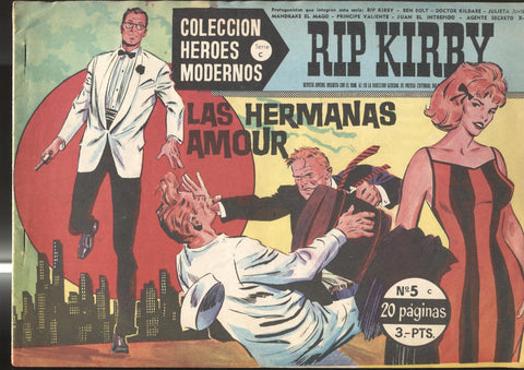 Heroes Modernos serie C: Rip Kirby numero 05 (numerado 1 en trasera)