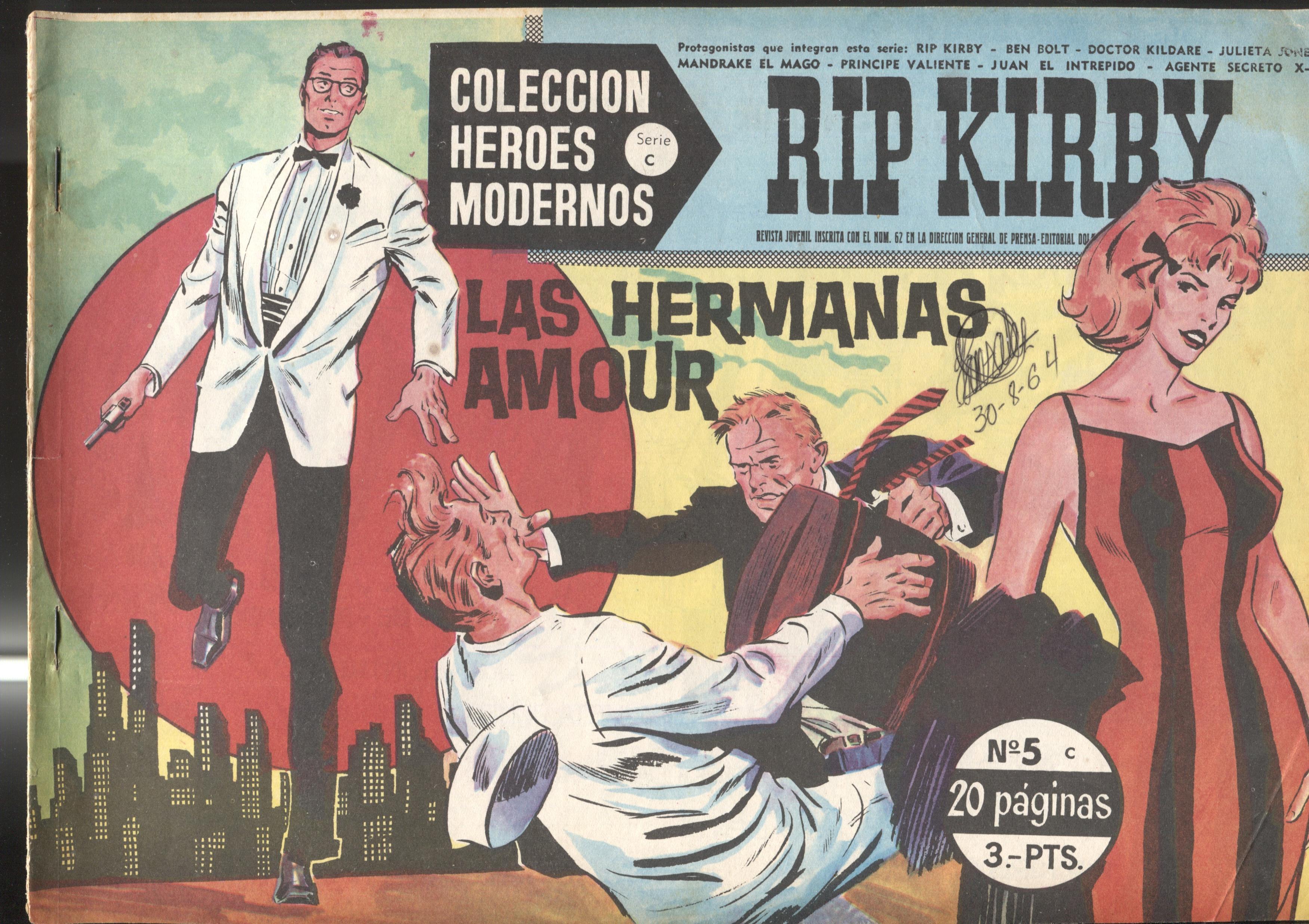 Heroes Modernos serie C: Rip Kirby numero 05 (numerado 4 en trasera)