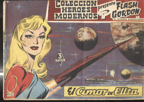 Flash Gordon-Heroes Modernos edicion 1958 numero 61: el amor de Ellta