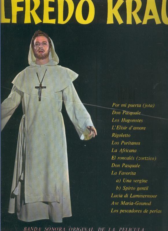 Disco LP: Alfredo Kraus en Gayarre, banda original de la pelicula