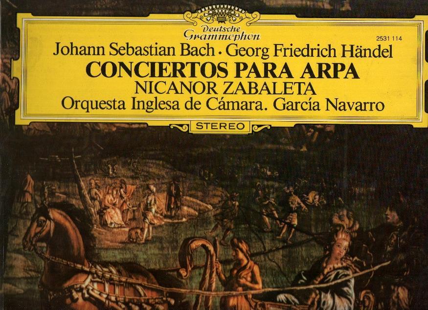 Disco/Vinilo-LP: BACH Y HANDEL - Conciertos para Arpa (Deutsche Grammophon)