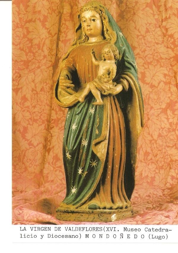 Postal 027188 : La Virgen de Valdeflores (XVI. Museo Catedralicio y Diocesano) Mondoñedo (Lugo)