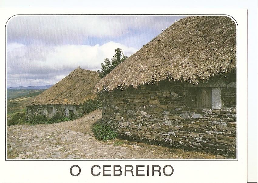 Postal 044933 : O Cebreiro (Lugo - España). Conjunto de pallozas tipicas