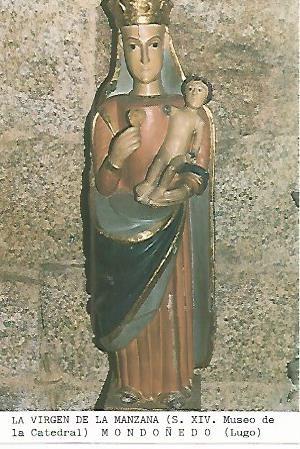 Postal 53656: LA VIRGEN DE LA MANZANA. Mondoñedo Lugo